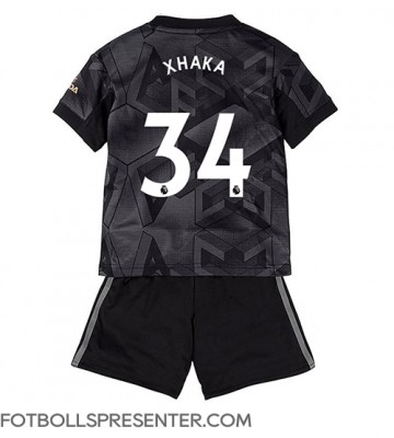 Arsenal Granit Xhaka #34 Bortatröja Barn 2022-23 Kortärmad (+ korta byxor)